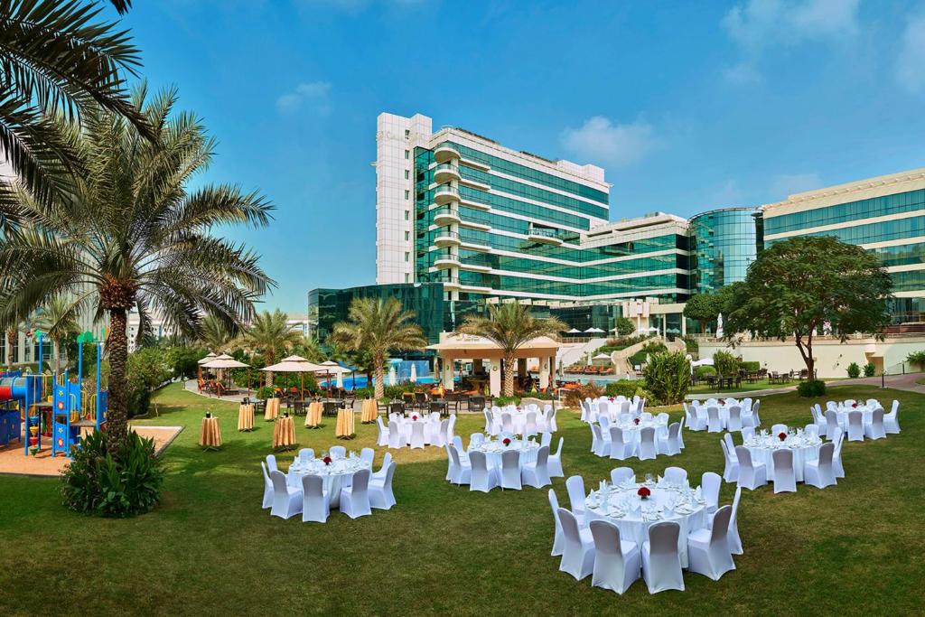 Zahrada ubytování Copthorne Airport Hotel Dubai