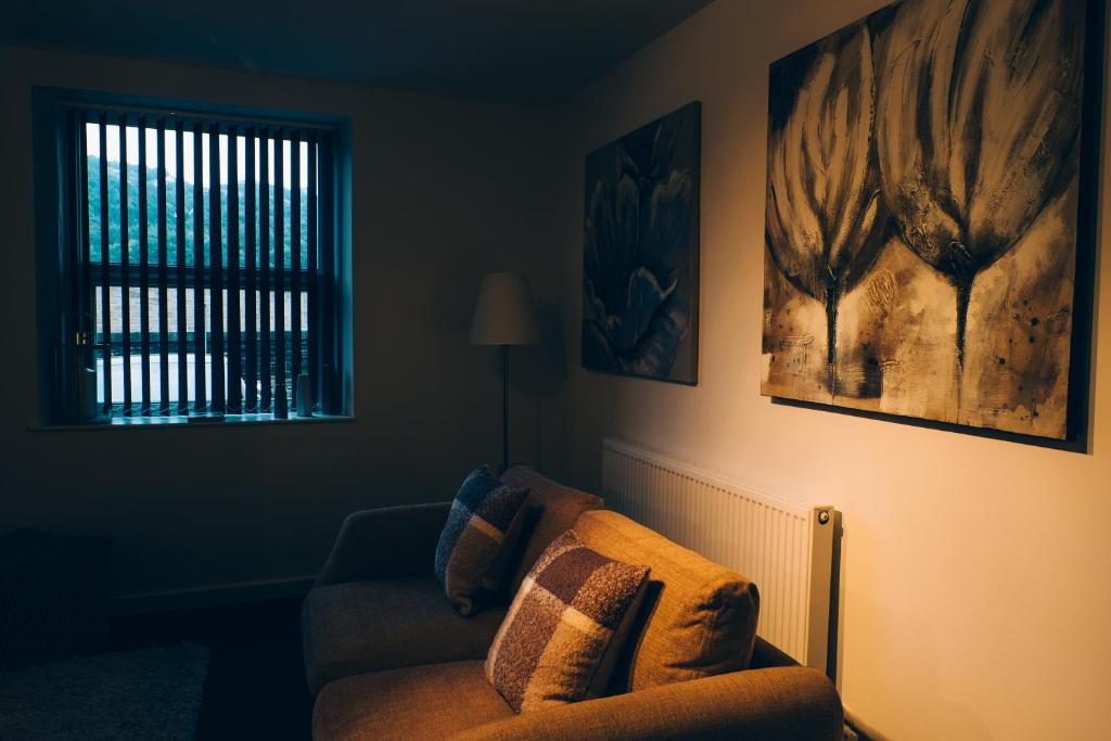Posezení v ubytování Discovery Suite – Simple2let Serviced Apartments