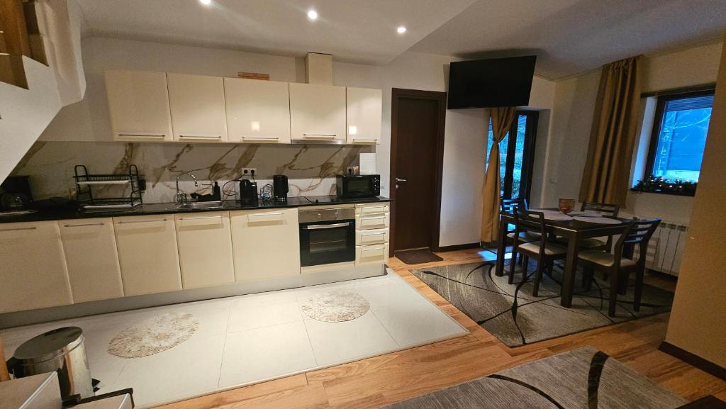 Kuchyň nebo kuchyňský kout v ubytování Apartment ZAX B7 in Terra Complex