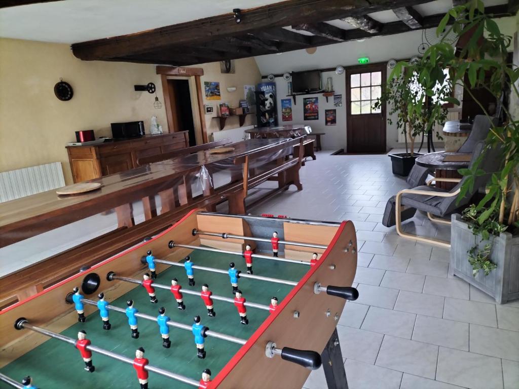 Herňa v ubytovaní la ferme des bigornes