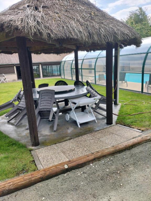Bazén v ubytovaní la ferme des bigornes alebo v jeho blízkosti