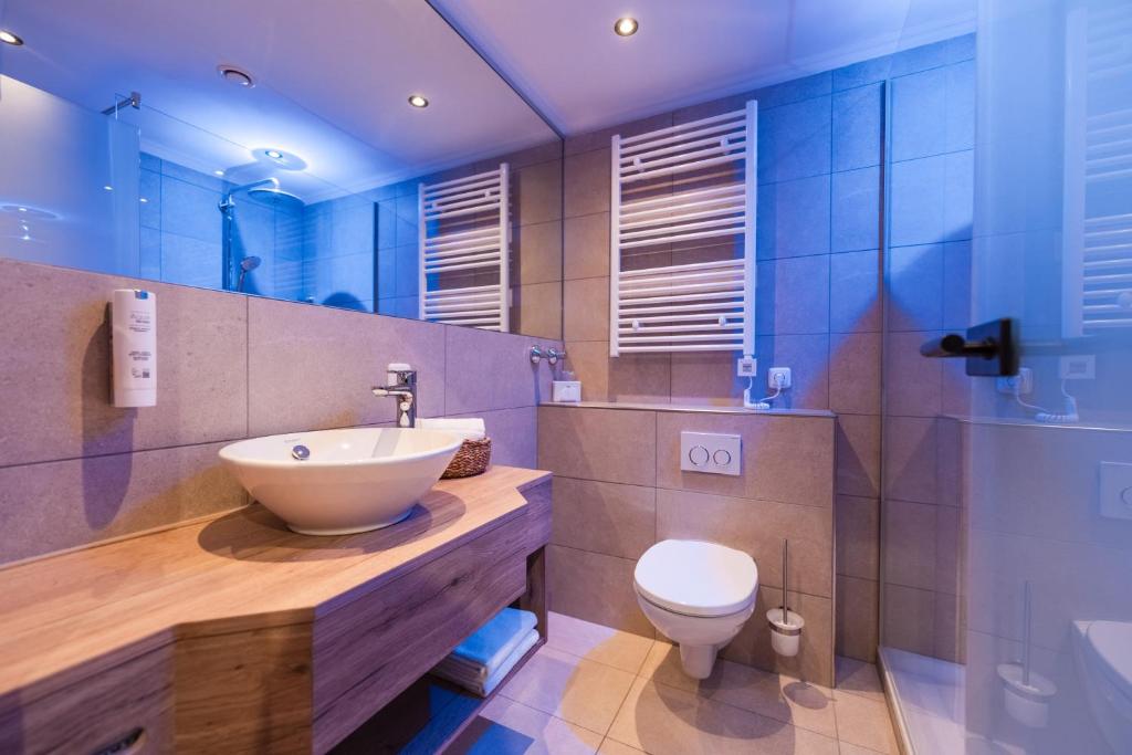 Koupelna v ubytování Posthotel Rattenberg