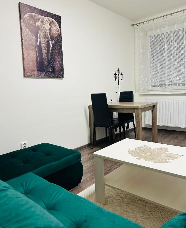 Posezení v ubytování Apartment under the High Tatras