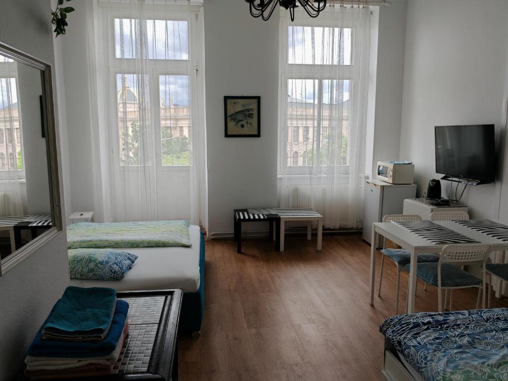 Postel nebo postele na pokoji v ubytování Apartments Katarina