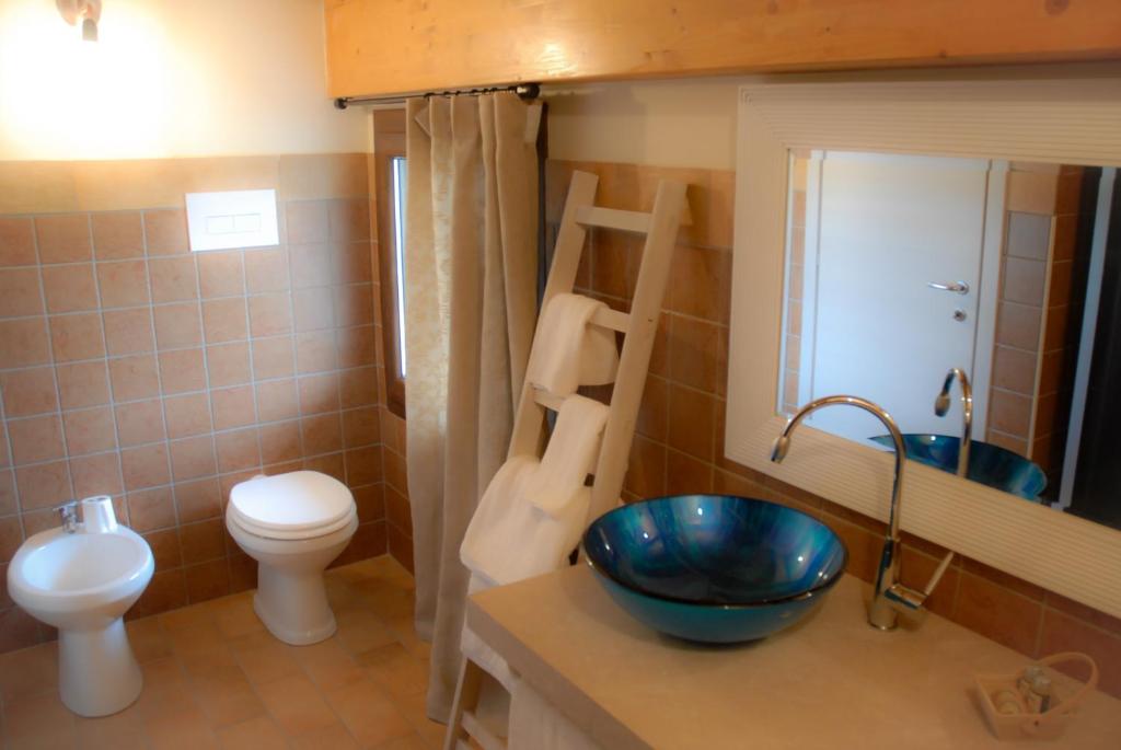 Koupelna v ubytování Art Gallery B&B Foresteria