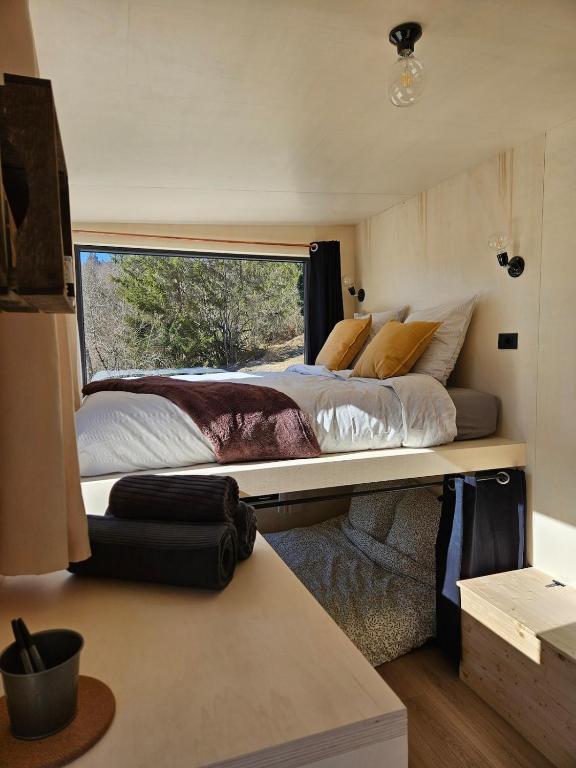 Posezení v ubytování Tiny House dans les montagnes, JURA