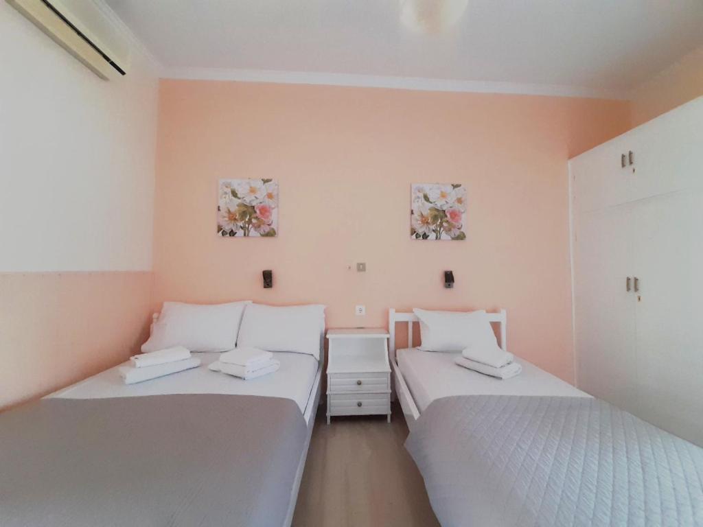 Postel nebo postele na pokoji v ubytování Pension Holidays