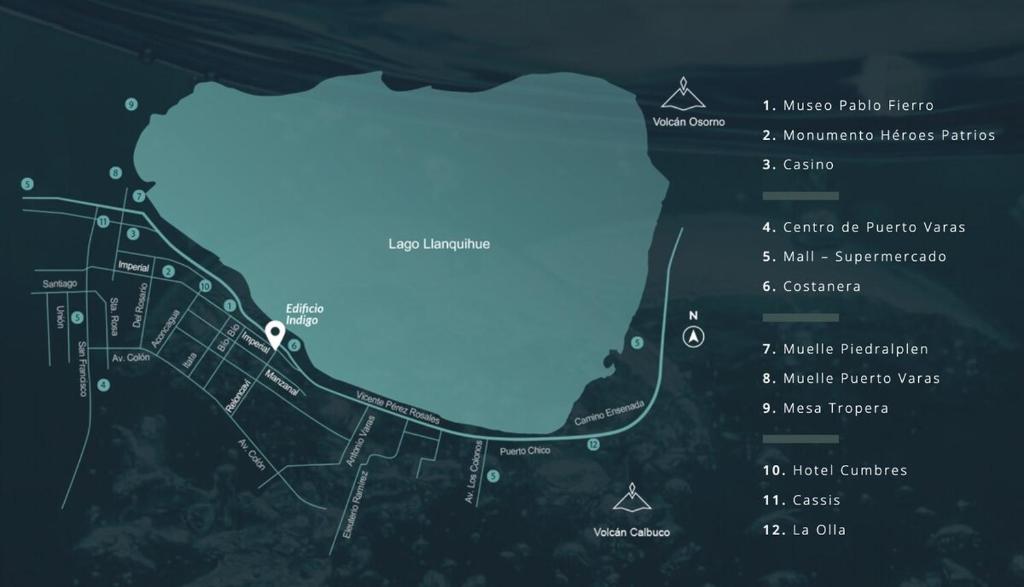 Fotografie z fotogalerie ubytování Dpto costero vista al lago, piscina y jacuzzi v destinaci Puerto Varas
