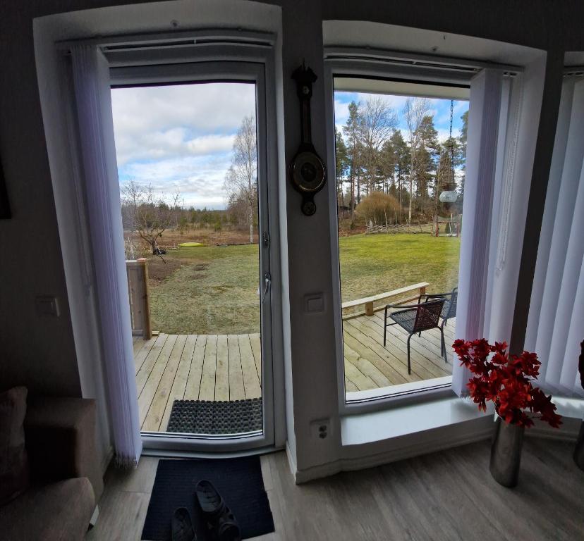 Balkón nebo terasa v ubytování Sjöviksvilla Sjöviksvägen