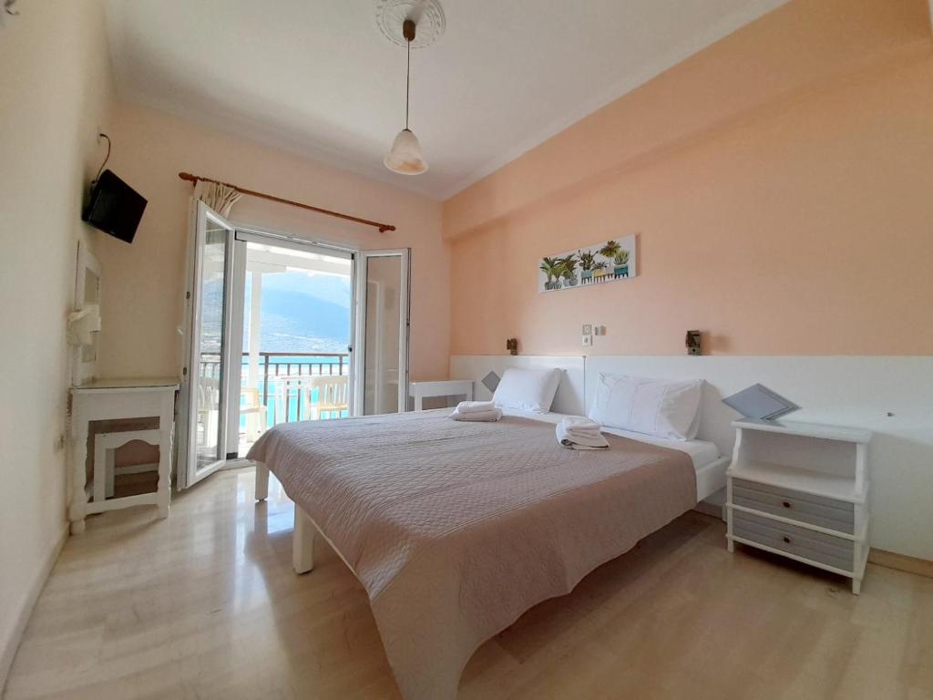 Postel nebo postele na pokoji v ubytování Pension Holidays