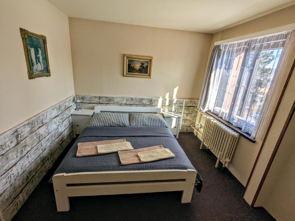 Postel nebo postele na pokoji v ubytování Hotel Alfa