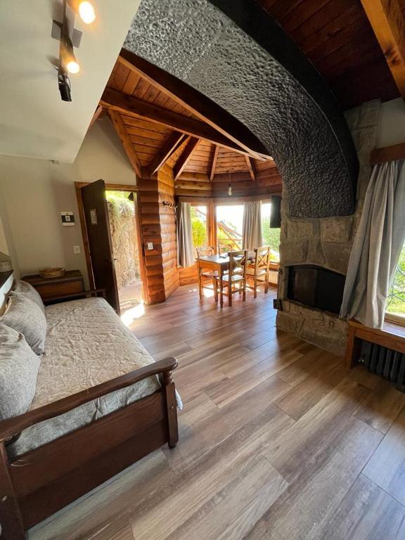 Posezení v ubytování La Caleta Bungalows