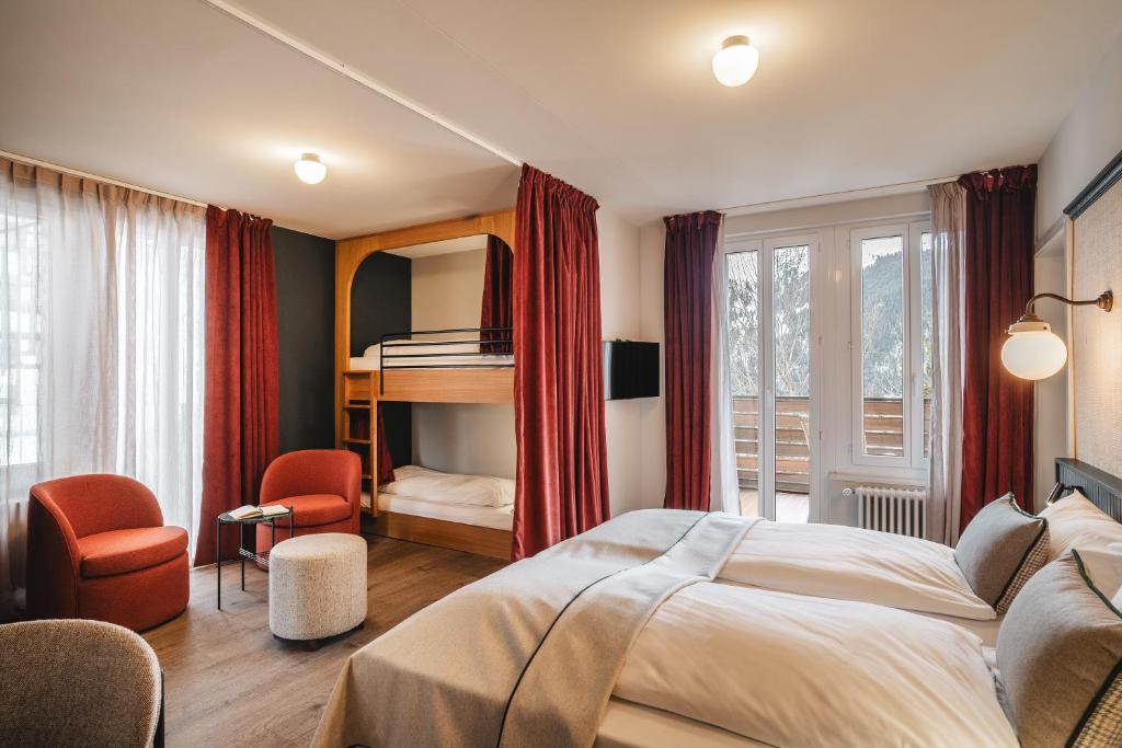 Postel nebo postele na pokoji v ubytování Braunbär Hotel & Spa - Former Alpine Sunstar Hotel