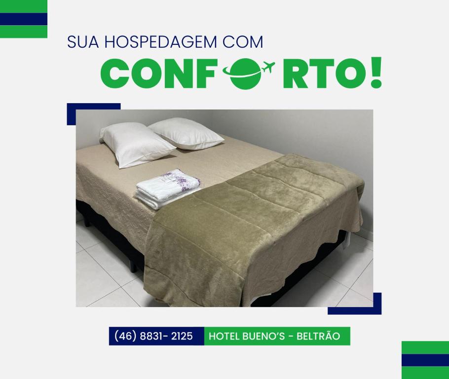 Postel nebo postele na pokoji v ubytování Hotel Bueno's - Francisco Beltrão