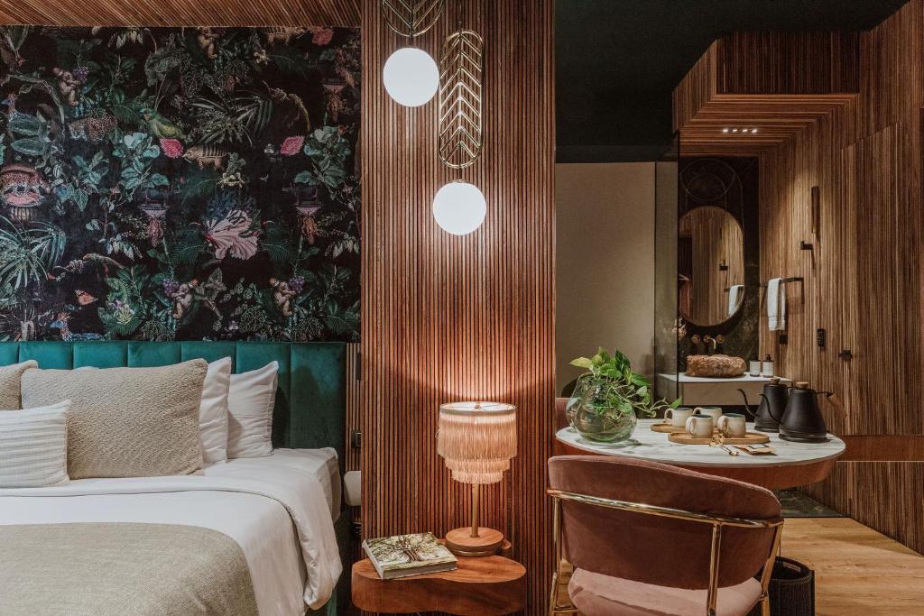 Postel nebo postele na pokoji v ubytování Selvario 36 Hotel