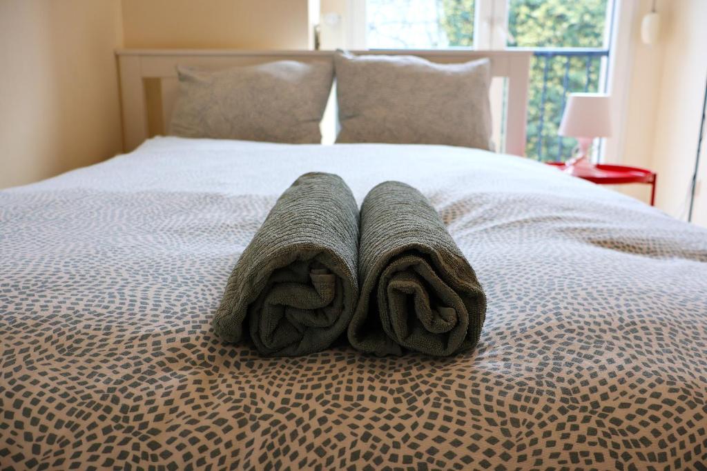 Postel nebo postele na pokoji v ubytování Comfort & Central Rooms