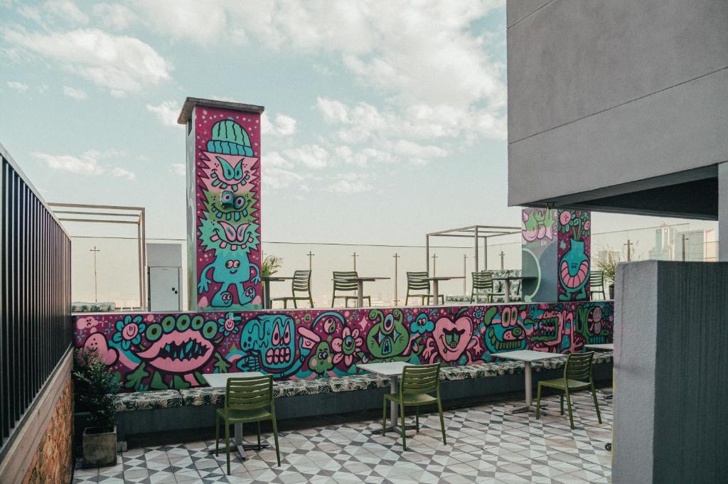 Balkón nebo terasa v ubytování Spotty Bogotá Centro