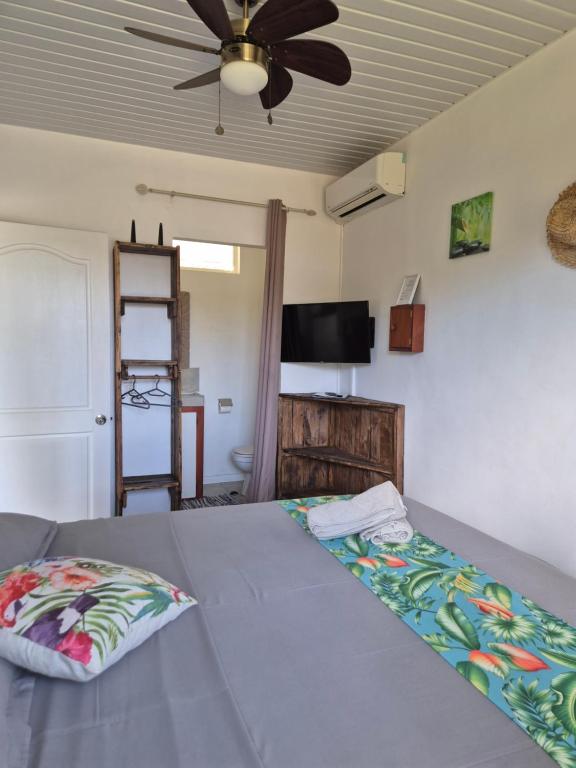 Postel nebo postele na pokoji v ubytování Pension ANAPA LODGE - MOOREA