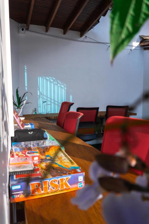 Posezení v ubytování Lucca Hostel Medellín