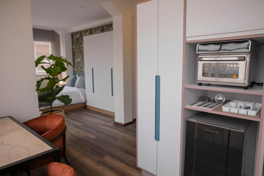 Kuchyň nebo kuchyňský kout v ubytování 5Q House Quinta Camacho