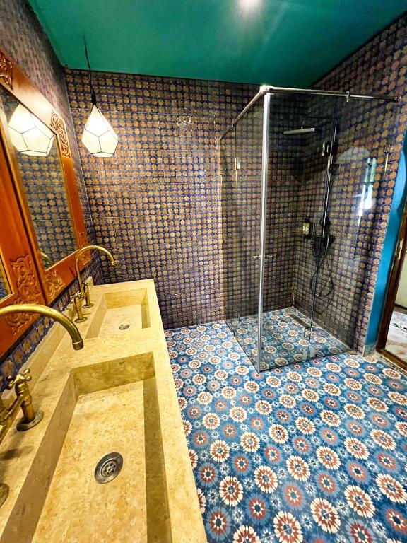 Koupelna v ubytování Riad JiL & SPA