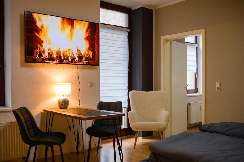 Χώρος καθιστικού στο Appartement Luna