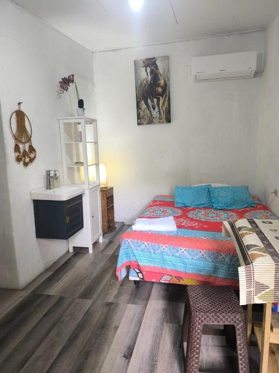 Postel nebo postele na pokoji v ubytování La casa de don Matilde