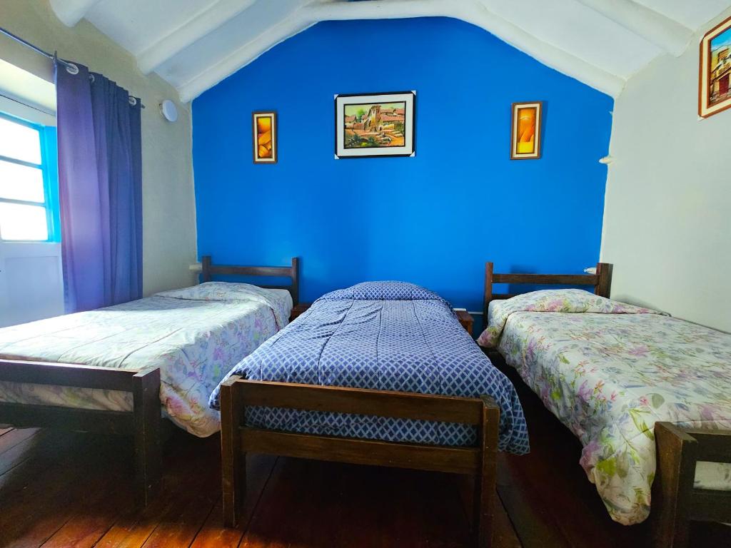 Cama o camas de una habitación en Hospedaje Euro's De San Blas
