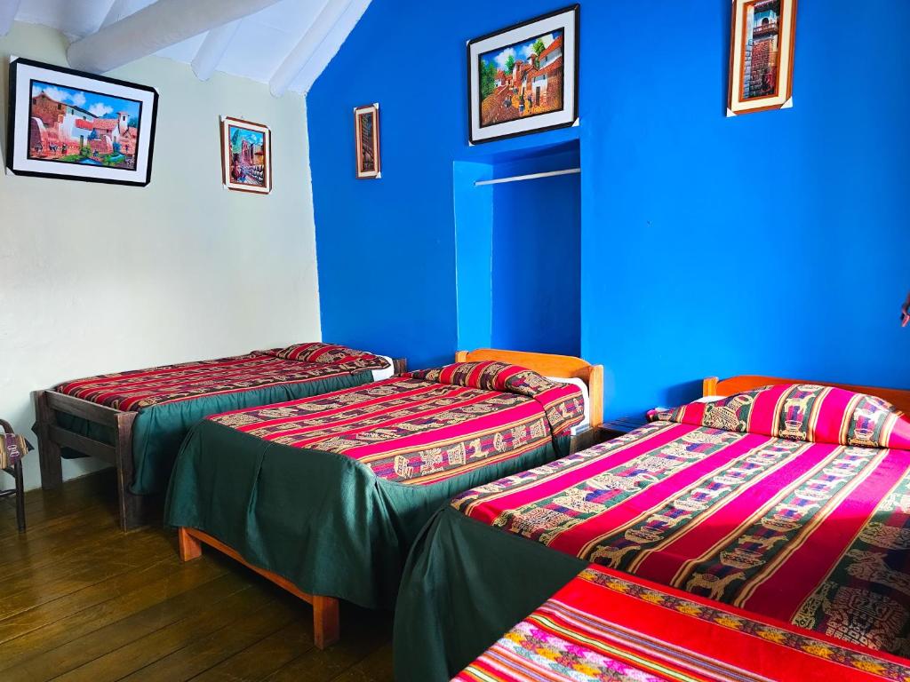 Cama o camas de una habitación en Hospedaje Euro's De San Blas