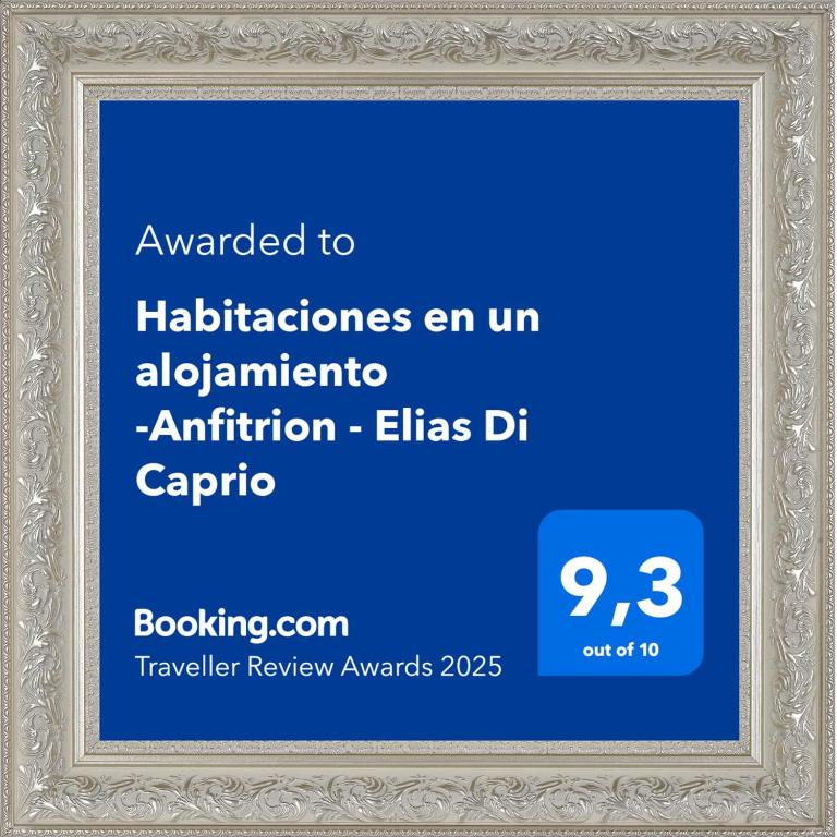 Certifikát, hodnocení, plakát nebo jiný dokument vystavený v ubytování Elias Di Caprio - Habitaciones -