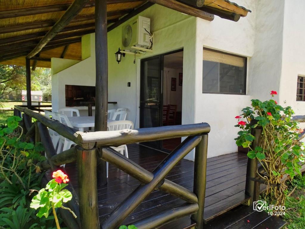 Balkón nebo terasa v ubytování Bungalows Punta Colorada