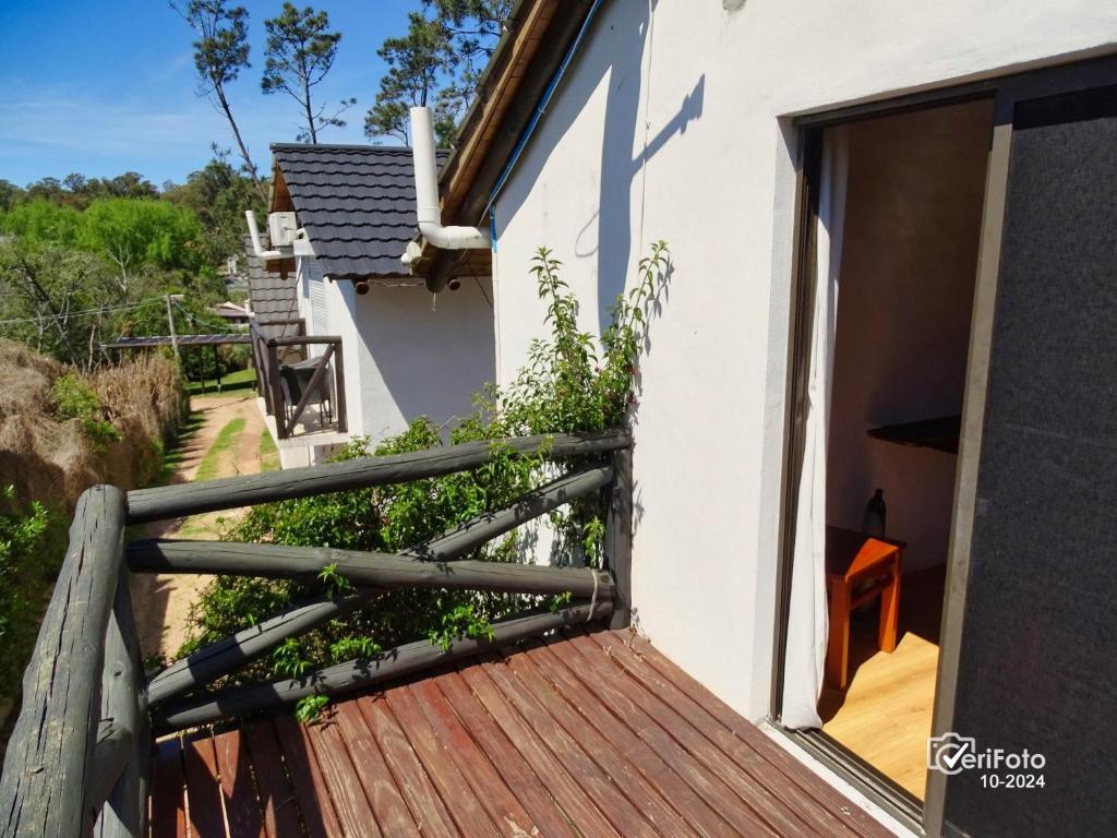 Balkón nebo terasa v ubytování Bungalows Punta Colorada