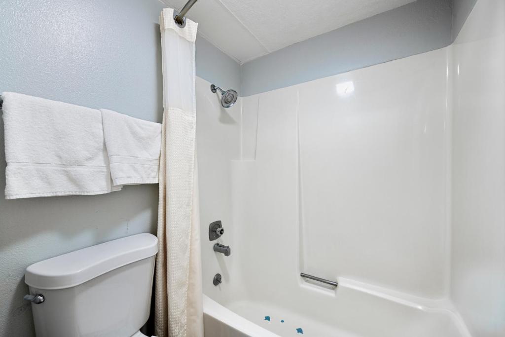 Koupelna v ubytování Budget Motel - Delta, Utah