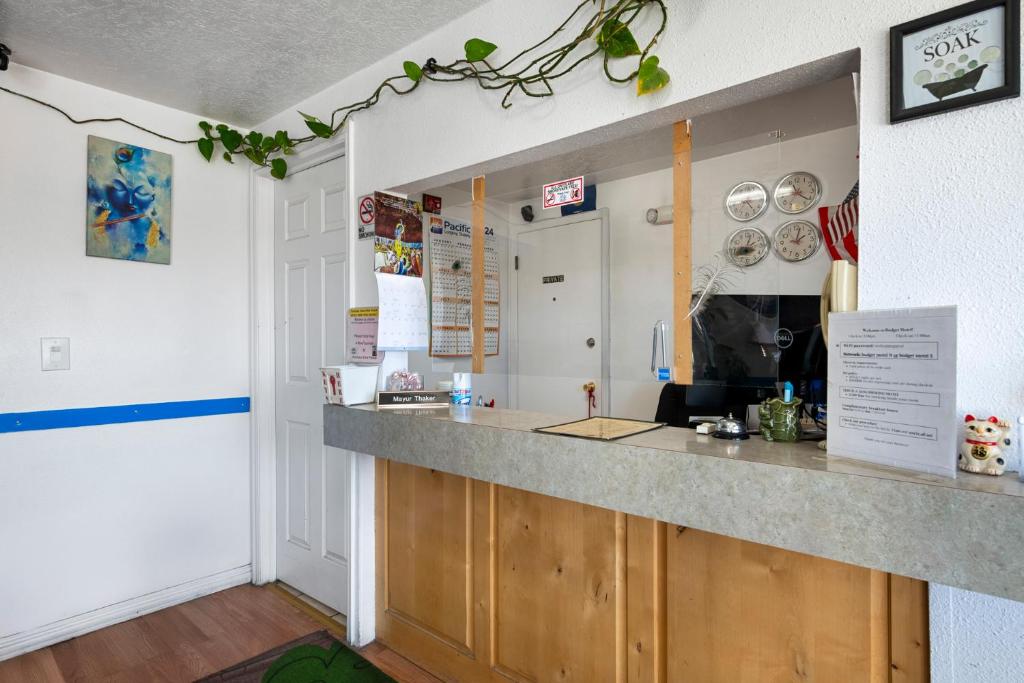 Kuchyň nebo kuchyňský kout v ubytování Budget Motel - Delta, Utah