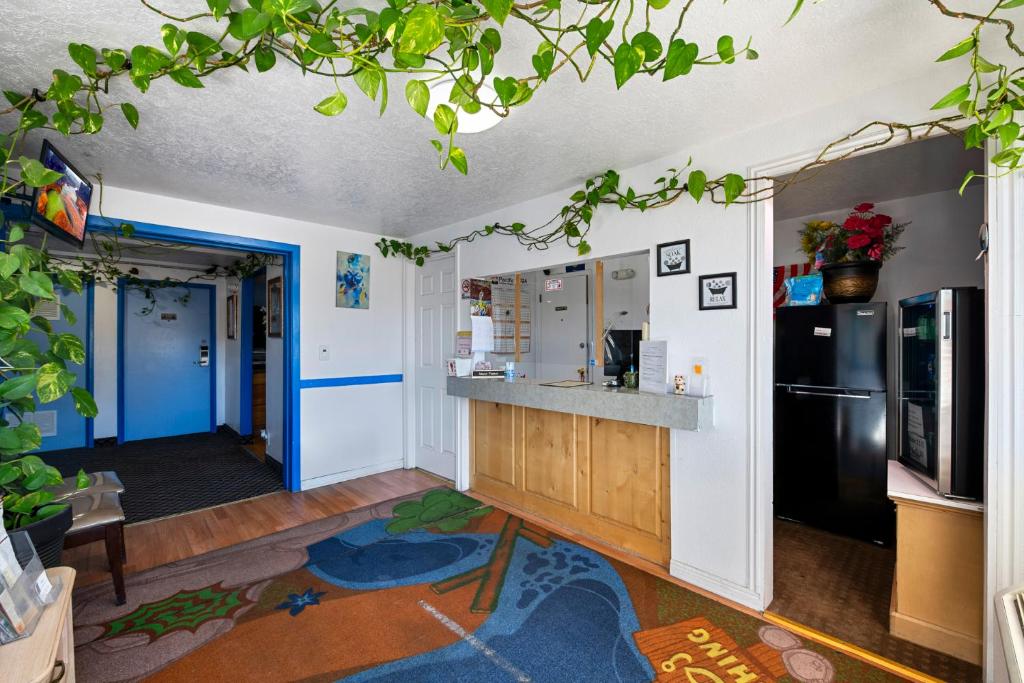 Kuchyň nebo kuchyňský kout v ubytování Budget Motel - Delta, Utah