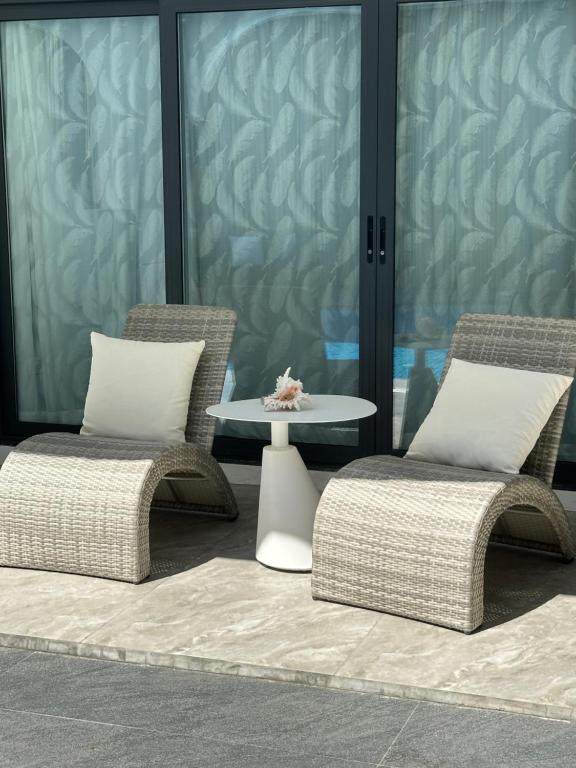 Posezení v ubytování YUSU Hotel 羽宿酒店