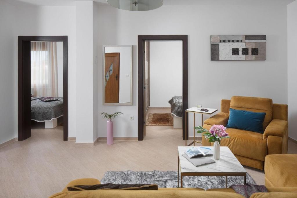 Posezení v ubytování Villa Malibu One