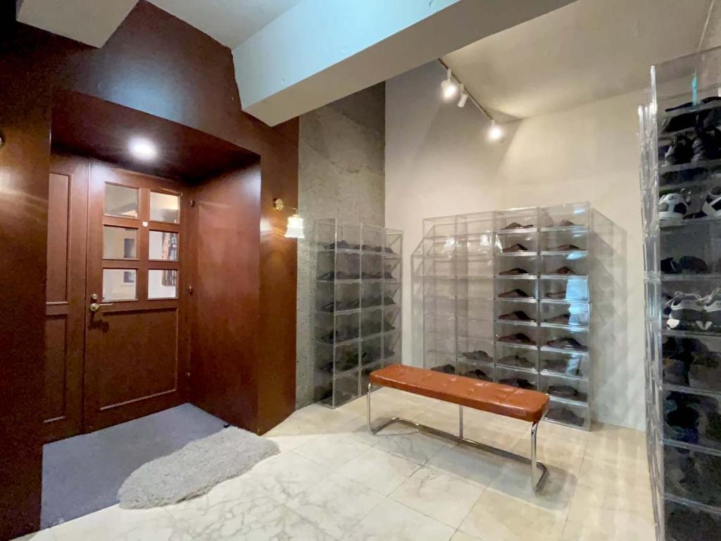 Postel nebo postele na pokoji v ubytování Wonderwall美好境界 日本苗場館