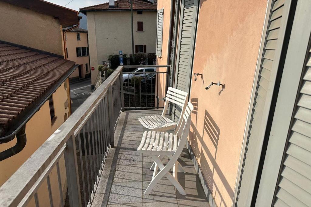 Balkón nebo terasa v ubytování Lugano Bay View