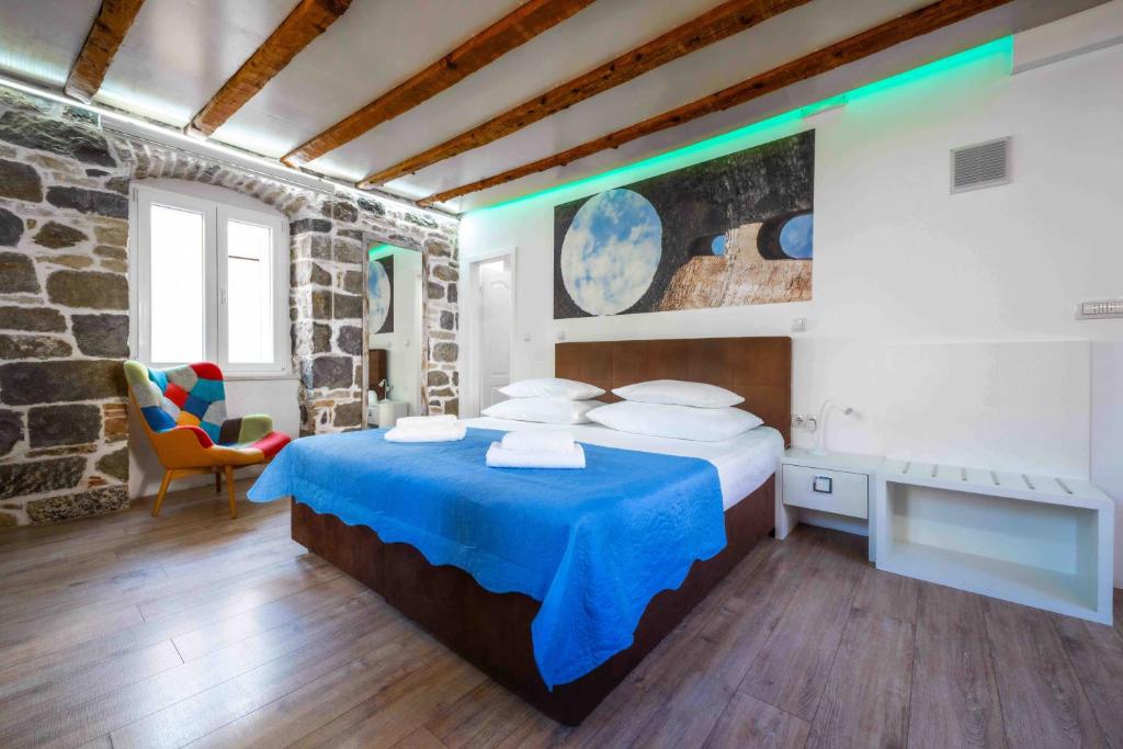 Posteľ alebo postele v izbe v ubytovaní Studio Central Split
