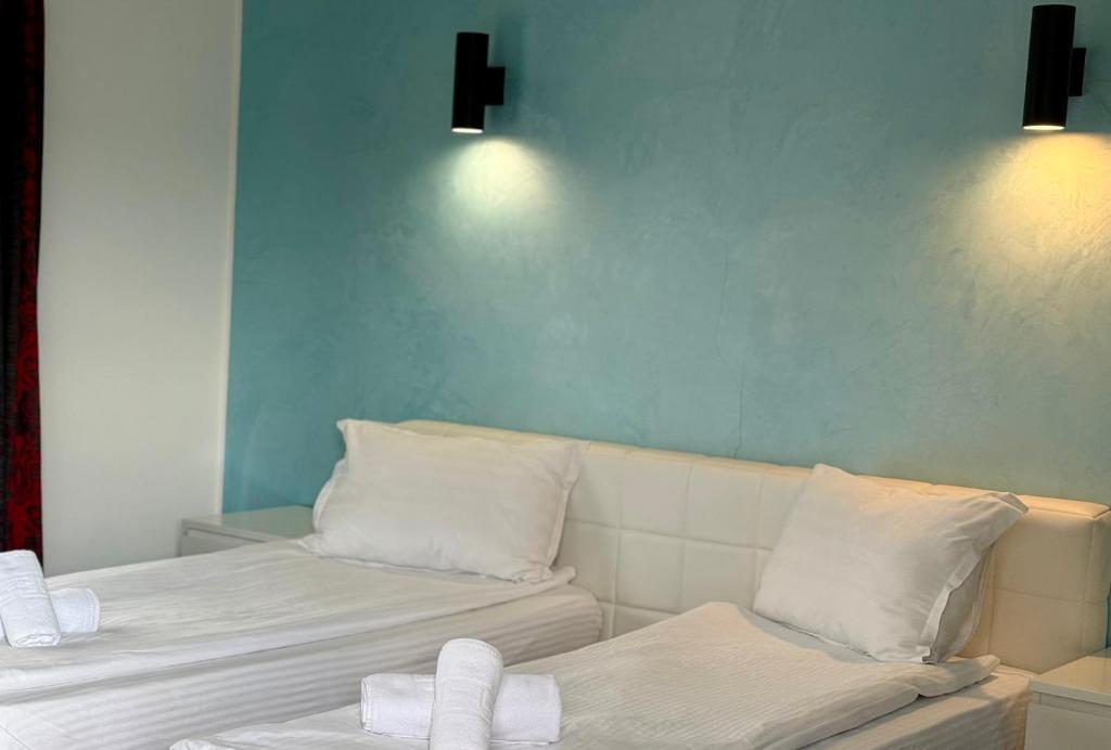 Postel nebo postele na pokoji v ubytování Rodizio Hill Resort