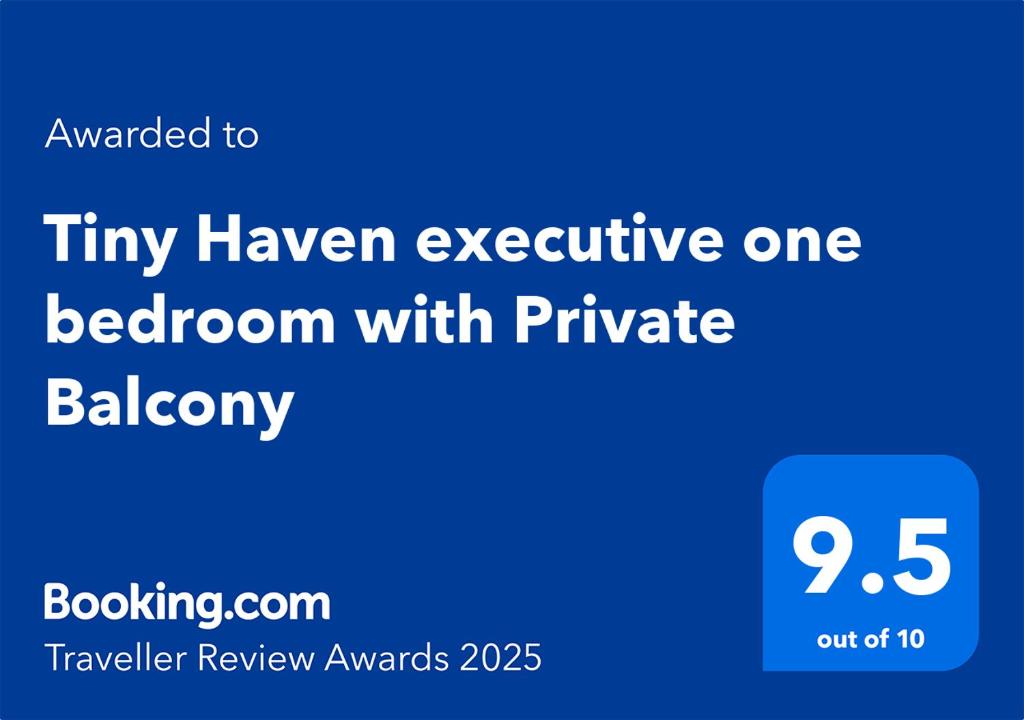 Certifikát, hodnocení, plakát nebo jiný dokument vystavený v ubytování Tiny Haven executive one bedroom with free WIFI and Netflix