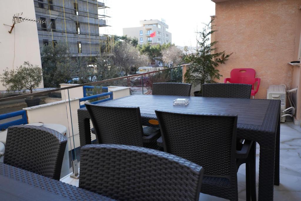 Balkón nebo terasa v ubytování Enles Hostel