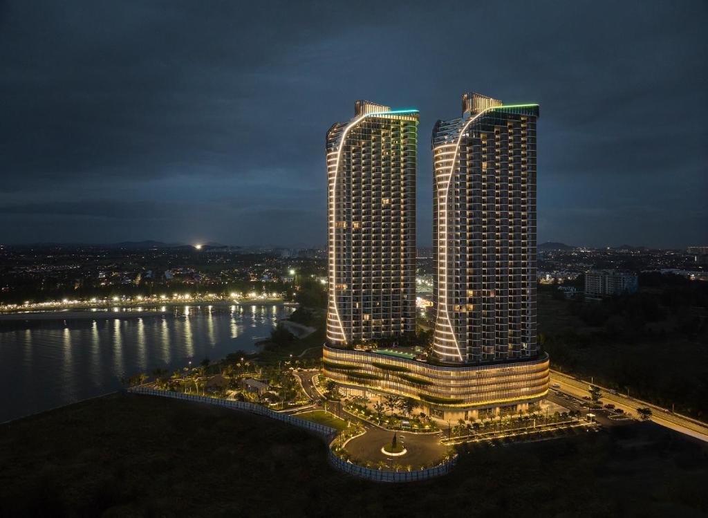Nespecifikovaný výhled na destinaci Melaka nebo výhled na město při pohledu z hotelu