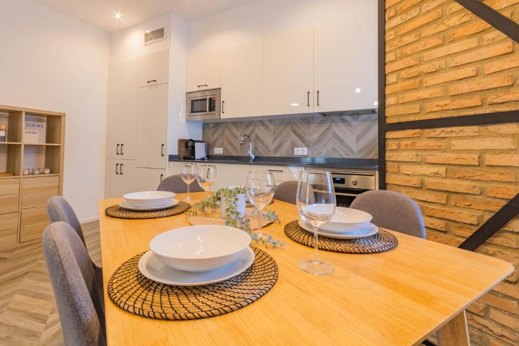 Kuchyň nebo kuchyňský kout v ubytování Luxury Downtown Station Córdoba