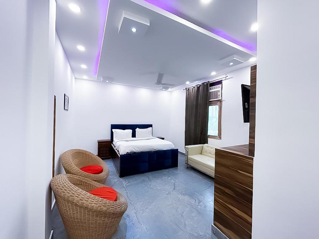 Postel nebo postele na pokoji v ubytování Hotel J Garden - Near Sec 137 Metro