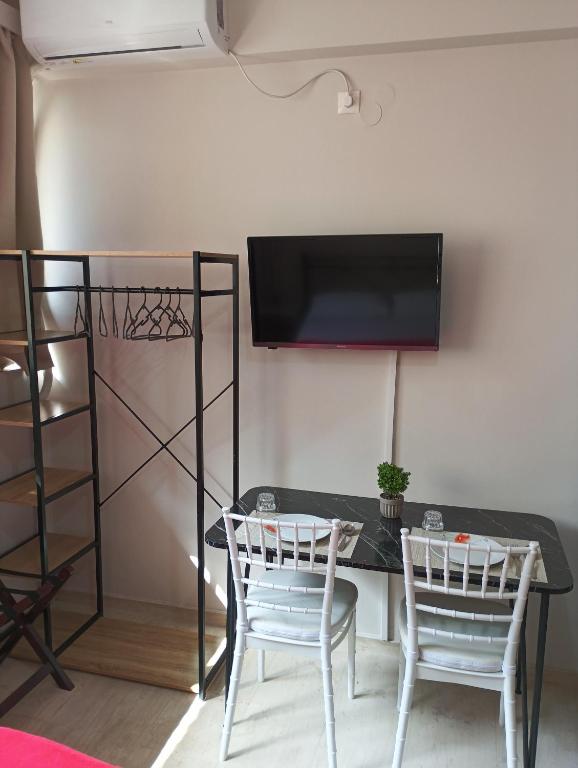 TV a/nebo společenská místnost v ubytování Charming Studio