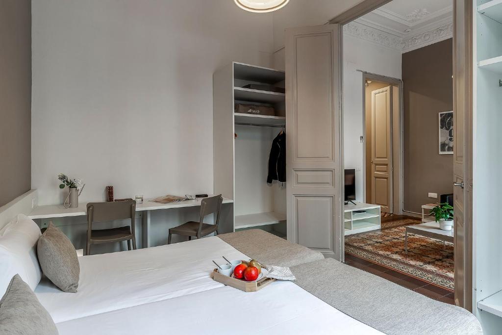 Postel nebo postele na pokoji v ubytování AB Bailen Apartments