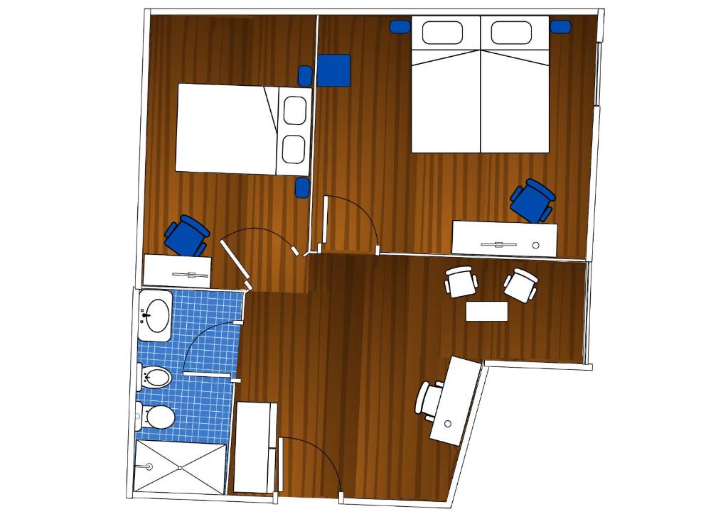 Půdorys ubytování Hotel Balance