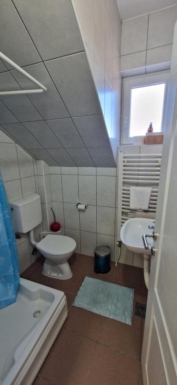 Koupelna v ubytování Plavi Dom